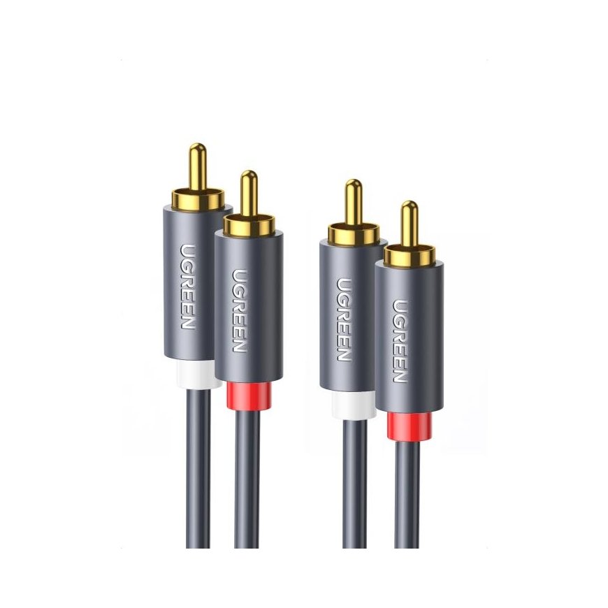 30747 AV104 2x RCA M to 2x RCA M 1m Black