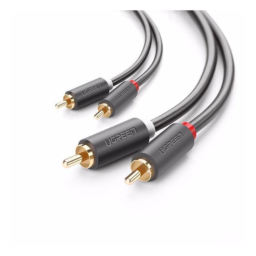30747 AV104 2x RCA M to 2x RCA M 1m Black – 2