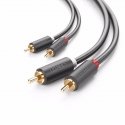 30747 AV104 2x RCA M to 2x RCA M 1m Black 30747 AV104 2x RCA M to 2x RCA M 1m Black