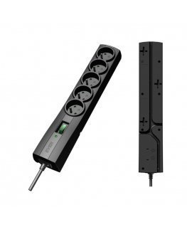 Ever T/LZ09-CLA050/0000 Surge protector Power strip Juodas 5 sockets