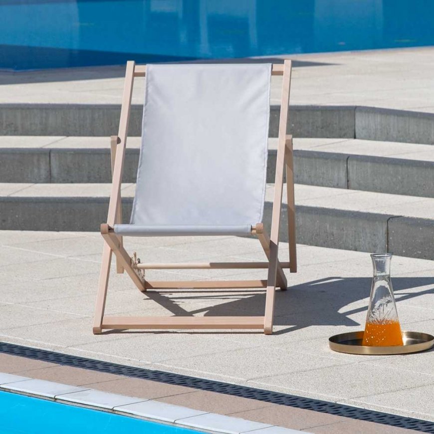 Leżak sodo drewniany Gozo Classic pilka PATIO – 2