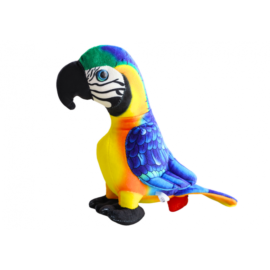 Lean Toys Plush Yellow Parrot mascot 20 cm – 2