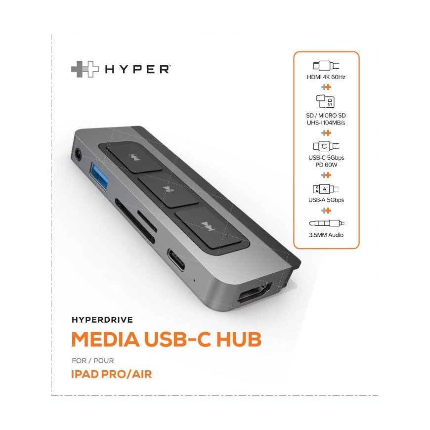 HUB Tech-Protect V4 6in1 USB-C - USB-A 3.0 | USB-A 2.0 | USB-C | – 2