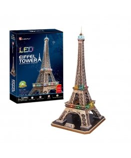 CubicFun Eiffel Tower LED ЗД пазл 84 шт Здания