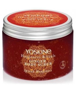 Yoskine Happiness Rituals Cukrowy Peeling do ciała Ginger 300g
