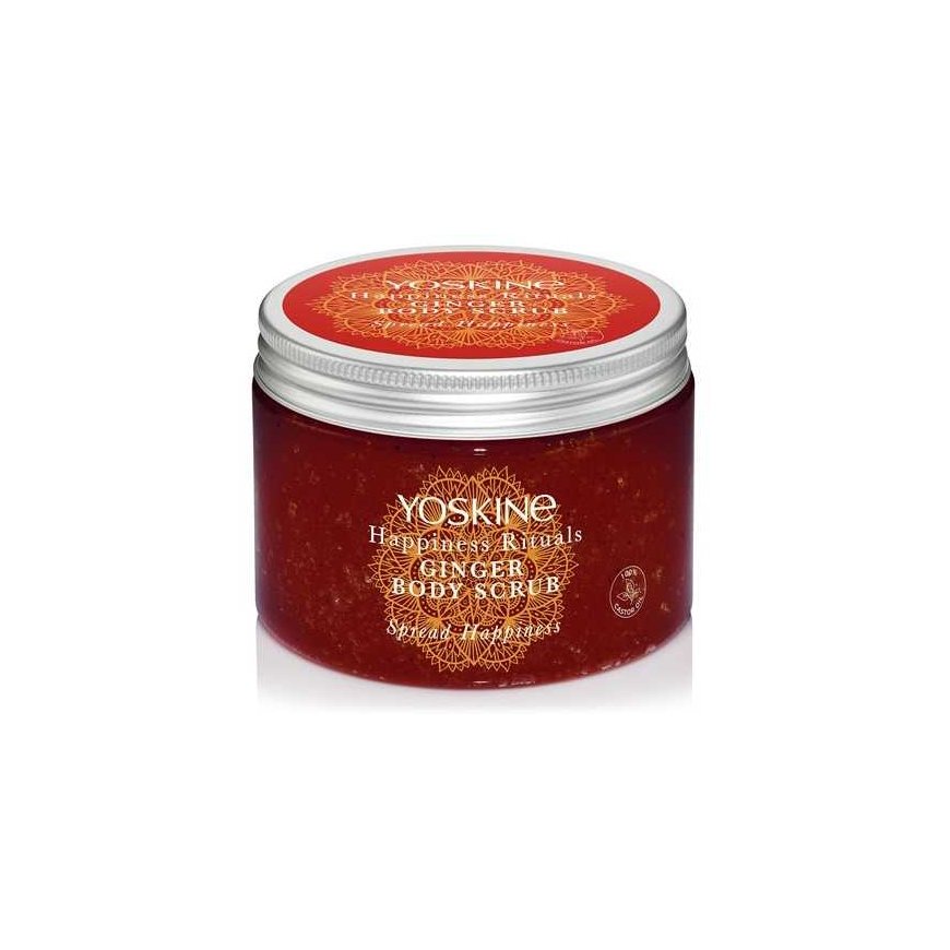 Yoskine Happiness Rituals Cukrowy Peeling do ciała Ginger 300g