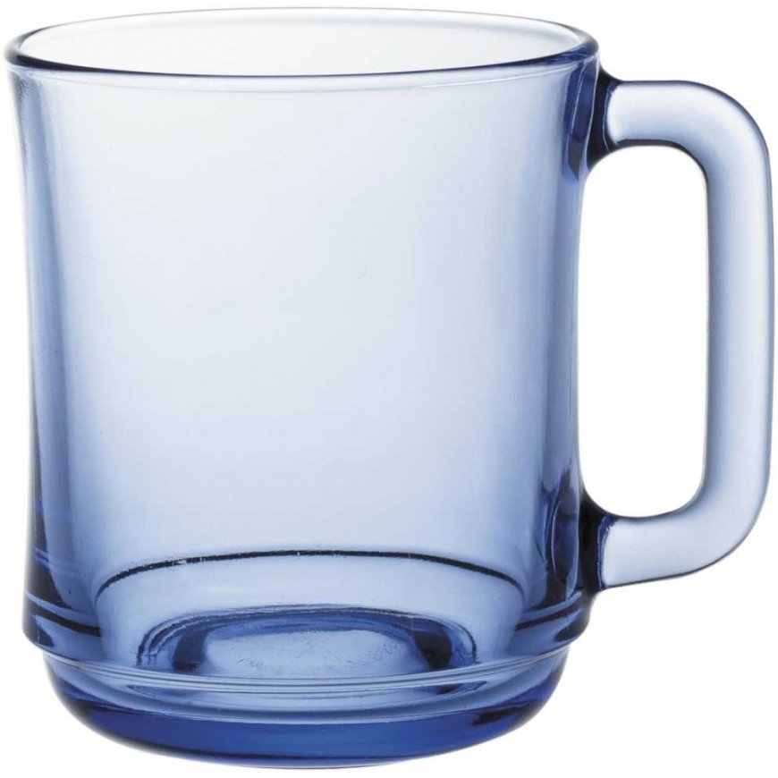 Szklanka su uchem Duralex LYS MARINE 310 ml mėlyna - komplektas 6 vnt.