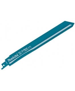 Makita B-55821 Tiesinio pjūklo pjūkleliai BIM išgaubto danties 228X1,1MM (14+18TPI), 5Vnt, Metalui / lakštams 3-8mm, vamzdžiams-