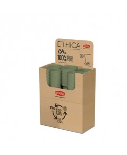 Flower pot with tray Ethica Ø30x29cm green