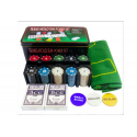 Lean Toys Poker Game Set 2 Decks of Cards Chips Game Board