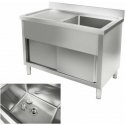 Royal Catering Stainless steel kitchen sink, width 120 cm Royal Catering Stainless steel kitchen sink, width 120 cm