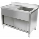 Royal Catering Nerūdijančio plieno kriauklė virtuvei, plotis 120 cm Royal Catering Nerūdijančio plieno kriauklė virtuvei, plotis 120 cm
