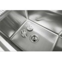 Royal Catering Stainless steel kitchen sink, width 120 cm Royal Catering Stainless steel kitchen sink, width 120 cm