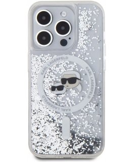 Karl Lagerfeld Liquid Glitter Karl and Choupette Heads MagSafe C