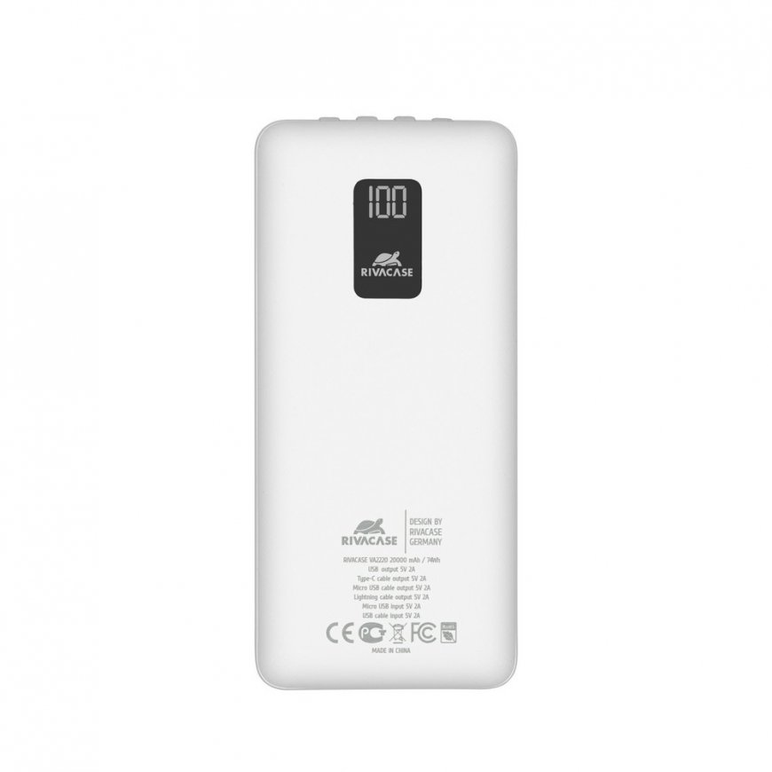 Rivacase VA2220 внешний аккумулятор Литий-полимерная (LiPo) 20000 mAh Белый – 2