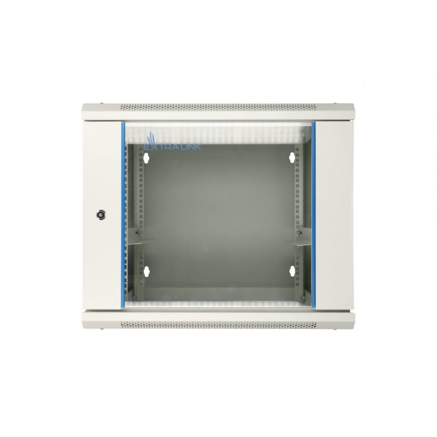 Extralink 9U 600X600 AZH WALL-MOUNTED RACKMOUNT CABINET SWING TYPE GRAY Seinale monteeritav riiul Ha – 2