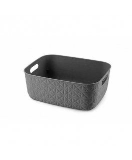Softex basket M 12,5L 37,9x29,2x14,3cm dark grey