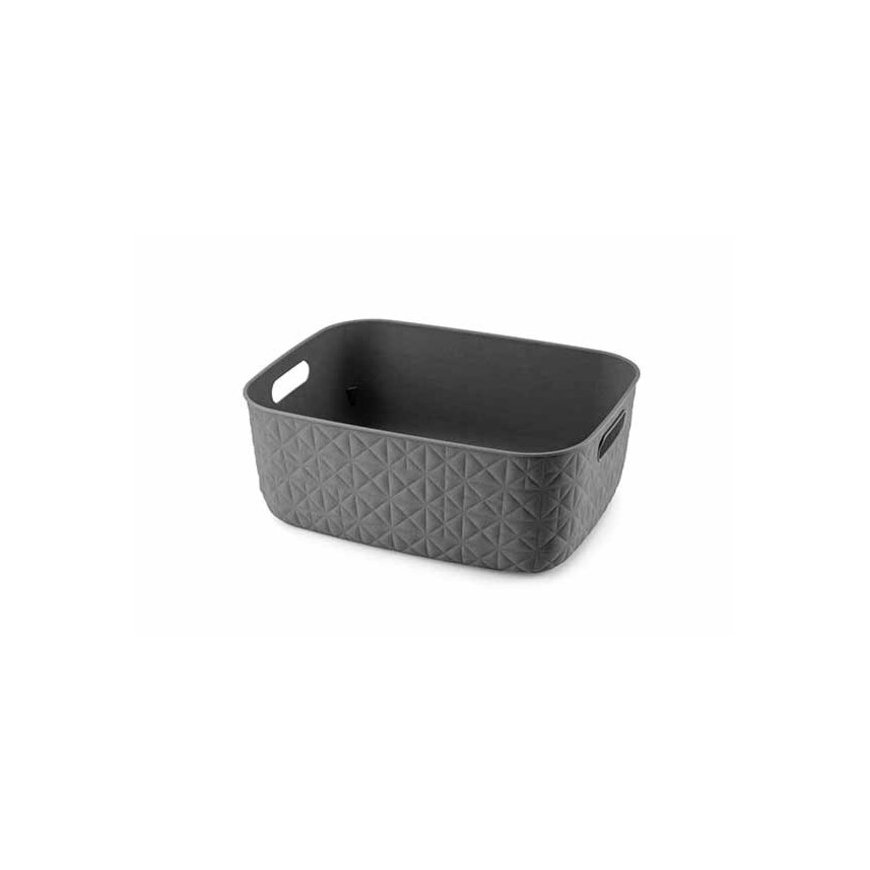 Softex basket M 12,5L 37,9x29,2x14,3cm dark grey
