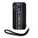 Karl Lagerfeld PU Saffiano Athleisure Stripe and Strap Case for