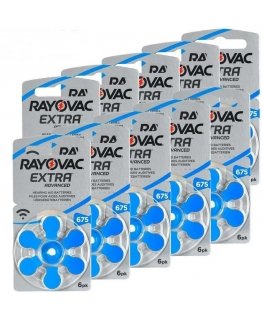 Rayovac Extra Advanced 675 batteries for hearing aids 60 pcs.