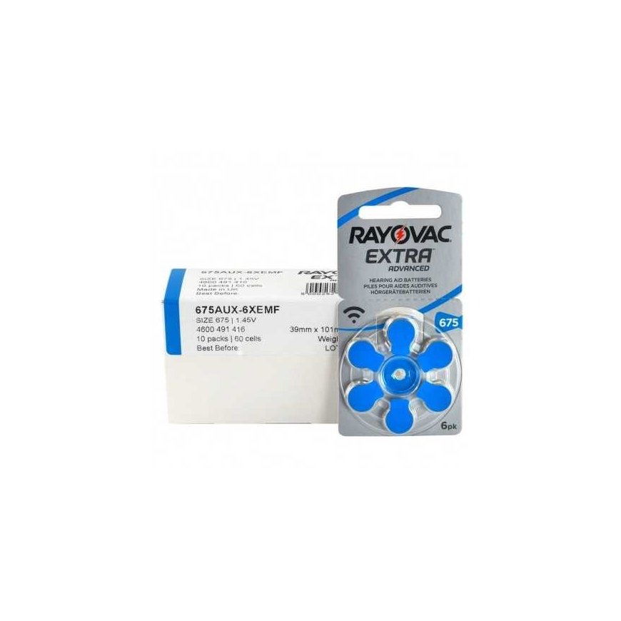 Rayovac Extra Advanced 675 batteries for hearing aids 60 pcs. – 3