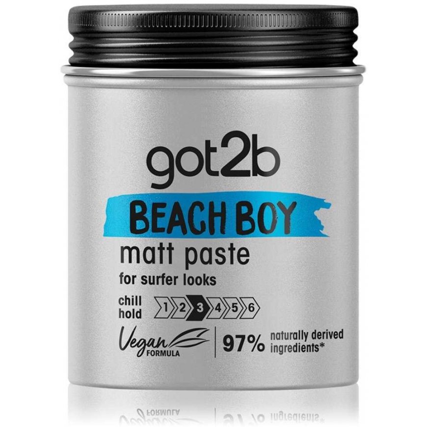 Schwarzkopf Got2b Beach Boy Matt Paste Surfer Look 100ml – 4