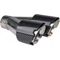 Exhaust Muffler Tip Stainless Steel Dual Carbon Amio-04069