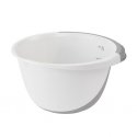 Mixing bowl with non-slip function 3,5L Carlotta Ø26x14cm white| Mixing bowl with non-slip function 3,5L Carlotta Ø26x14cm white|