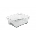 Mini basket A6 with anti-slip Jonas 20x16x7cm transparent|grey Mini basket A6 with anti-slip Jonas 20x16x7cm transparent|grey