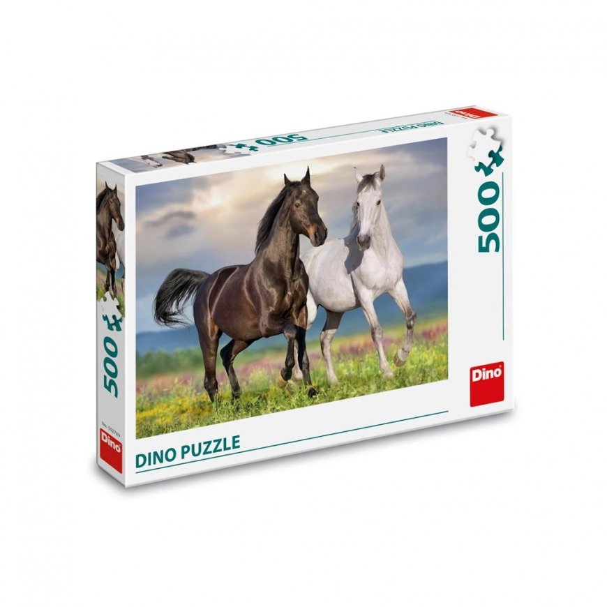 Dino puzzle 500 pieces Loving horses