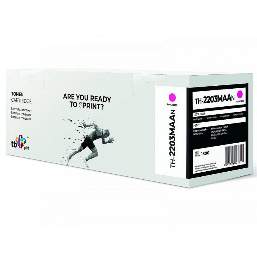 Toner for HP Color LaserJet Pro 4202 W2203A TH-2203MAAN 100% new magenta – 2