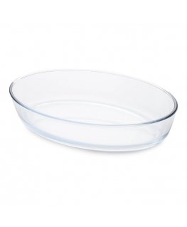 Glass baking dish oval Borosilicate Glass 35x24x7cm | 3L