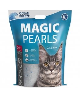 Silicone sand for cat toilet : MAGIC PEARLS Ocean Breeze 16L