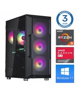 INTOP Ryzen 5 5500 16GB 500SSD M.2 NVME RX580 8GB WIN11