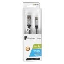 Tracer TRAKBK46266 USB kabelis USB 2.0 1 m USB C USB A Juoda, Mėlyna, Sidabras