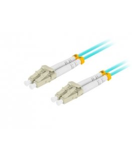 Patchcord mm lc/upc-lc/upc duplex 3.0mm om3 50/125 0.5m aqua