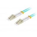 Patchcord mm lc/upc-lc/upc duplex 3.0mm om3 50/125 0.5m aqua