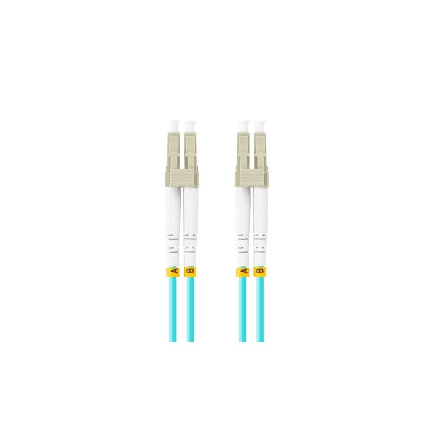 Patchcord mm lc/upc-lc/upc duplex 3.0mm om3 50/125 0.5m aqua – 2