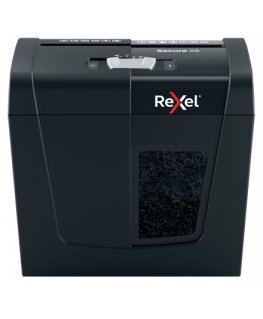Rexel Secure X6 papīra smalcinātājs Krusteniskā smalcināšana 70 dB Melns