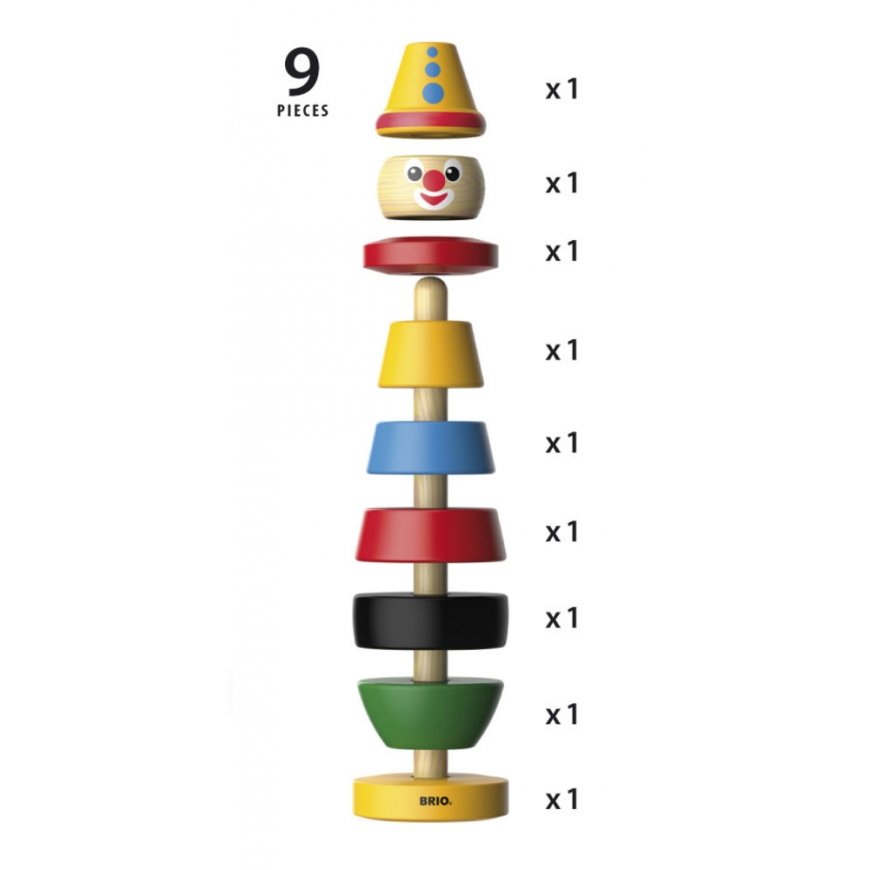 BRIO Stacking Clown 30120 – 4