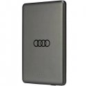 Audi Powerbank indukcyjny 15W 5000mAh szary|grey Big Logo MagSaf