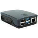 Raspberry Pi plastic case for Raspberry Pi 4 B, black Raspberry Pi plastic case for Raspberry Pi 4 B, black