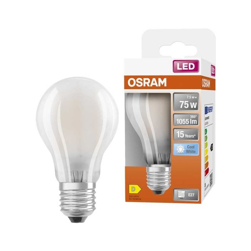 Ledvance LED bulb OSRAM, A60, E27, 7.5 W, 1055 lm, 4000 K – 3