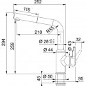 Sink faucet Franke Urban, with pull-out shower, Chrome Sink faucet Franke Urban, with pull-out shower, Chrome