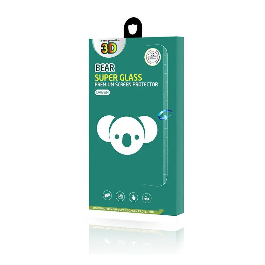 Reals Bear Super Hard glass tempered glass with frame Xiaomi Red