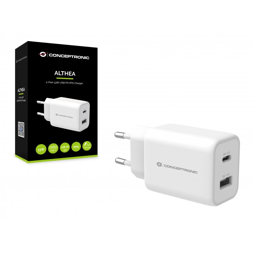 Conceptronic ALTHEA11W mobiliojo įrenginio kroviklis Universalus Balta AC Spartusis įkrovimas Vidaus – 2