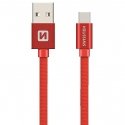 Swissten Textile Universal Quick Charge 3.1 USB-C Data and Charging Cable 1.2m