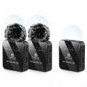 Wireless Lavalier Microphone PULUZ 2 TX + 1 RX