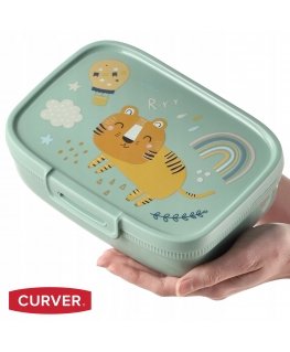 Snap Box 1,3L rectangular food storage container green