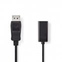 Nedis CCGP37150BK02 видео кабель адаптер 0,2 m HDMI Тип A (Стандарт) DisplayPort Черный